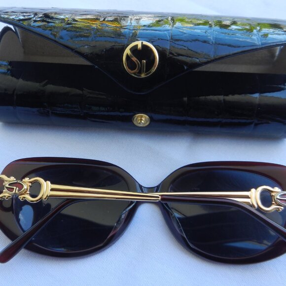 St John Vintage brown Tortoise Shell Sunglasses, by Marie Gray made in Italy! - Picture 9 of 16